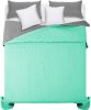 bedspread- quilted/double-sided Diamante Mint / L.Grey