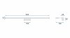 Bathroom Wall LED Light TOOLIGHT APP371-1W Chrome 18W 90cm
