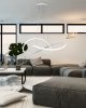 Pendant LED Lamp TOOLIGHT APP396-CP Modern Ring White + remote control 1-light point 40W 55x55x14,5cm