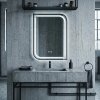 Mirror Rea Zone 70X50 Led Black