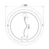 MIRROR REA MODERN 60 LED TRANSPARENT