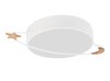 Ceiling Lamp Chandelier TOOLIGHT APP865-C Moon White Round 5-light points E27 30x8Cm