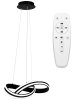 Pendant LED Lamp TOOLIGHT APP817-CP Modern Black + remote control 1-light point 100W 47x47x19cm