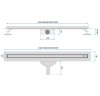 Linear Drainage REA Neox Slim Pro Black 100