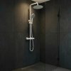 Shower Set Without Spout With Thermostat Rea Lungo White