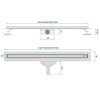 Linear drainage REA Neox Slim pro Gold 100