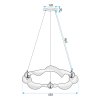 CEILING LAMP CHANDELIER TOOLIGHT LED G010-CP WHITE GOLD