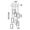 PENDANT CEILING LAMP TOOLIGHT LHJ090-7CP GOLD