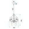 PENDANT CEILING LAMP TOOLIGHT EBT009-5CP GOLD