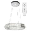 Pendant LED Lamp TOOLIGHT APP1040-CP Cristal + remote control Round 2-light points 40W 39x39x6,5-85cm