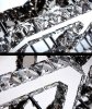 Ceiling LED Lamp Chandelier TOOLIGHT APP410-C Mirror Metal Cristal Square