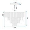 CEILING LAMP CHANDELIER TOOLIGHT APP1534-8CPR CHROME