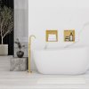 Built-in Stainless Steel Bathroom Shelf 30X30 Brushed Gold