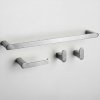 Set Of Bathroom Hangers Rea Mati Brush Nickel