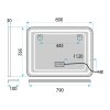 Mirror Rea L-8060 Led Transparent
