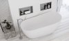 Built-in Stainless Steel Bathroom Shelf 30X45 Brushed Steel