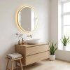 Bathroom LED Mirror REA MMJ 70cm Gold