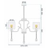 Pendant Lamp TOOLIGHT APP958-5CP Cristal 5-light points E27 65x65x34cm