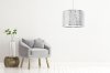 Pendant Lamp TOOLIGHT APP1015-1CP Chrome Round 1-light point E27 30x30x20-110cm