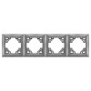 Toolight Quadruple Socket Frame Oste Jnh016-4f Grey