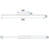 WALL LAMP REA APP1852-1W BRUSH GOLD