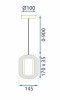 CEILING LAMP CHANDELIER TOOLIGHT LED G114-1CP GOLD