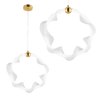 CEILING LAMP CHANDELIER TOOLIGHT LED G014-1CP WHITE GOLD