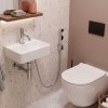 Rea Washbasin Faucet With Bidet Hand Shower Lungo Chrome 12X4X17Cm