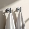 Set Of Bathroom Hangers Rea Ari Brush Nickel