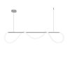 Pendant LED Lamp TOOLIGHT APP855-CP LONG Chrome 1-light point 60W 120x26cm