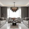 CEILING LAMP CHANDELIER TOOLIGHT APP1678-8CP GREY