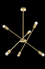 Pendant Lamp TOOLIGHT APP1115 Metal Gold E27 6-light points