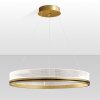 Pendant LED Lamp TOOLIGHT APP1189-CP 40cm Gold Metal Plastic 32W