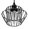 Pendant Lamp TOOLIGHT APP941-1CP KIT Black 36cm 1-light point E27 20x20x17-97cm