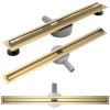 Linear drainage REA Neo Slim Mirror Gold Pro 50