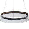 Pendant LED Lamp TOOLIGHT APP1191-CP 40cm Black Plastic 32W + remote control