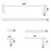 Set Of Bathroom Hangers Rea Mati Brush Nickel