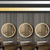 Bathroom LED Mirror REA MMJ 60cm Brushed Rose Gold