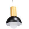 Pendant Lamp TOOLIGHT APP1083-1CP Black Brown E27 1-light point