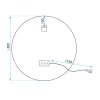 Mirror Rea Soft 50 Led Transparent