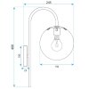 WALL LAMP TOOLIGHT G090-1W BLACK WHITE