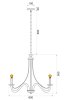 Lamp APP647-5CP BLACK