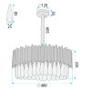 CEILING LAMP CHANDELIER TOOLIGHT APP1657-8CP BLACK