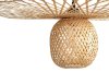 Pendant Lamp TOOLIGHT APP881-1CP Black Brown Metal Bamboo E27 1-light point