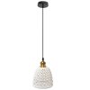 Pendant Lamp TOOLIGHT APP1006-1CP White U 1-light point E27 16,5x16,5x65,5-105,5cm