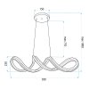 CEILING LAMP CHANDELIER REA G154-CP ZŁOTA GOLD