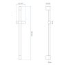 Handheld shower head holder 01 Black