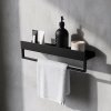 Bathroom Shelf Sf01 60Cm Black Matt