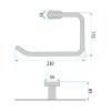 Rea Bathroom Hanger Ring 110 Til Brush Copper