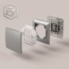 Toolight Single Switch Oste Jnh006-w Grey